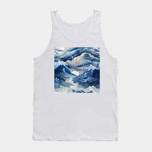 Fantasy Landscapes Mountains Pattern 4 Tank Top